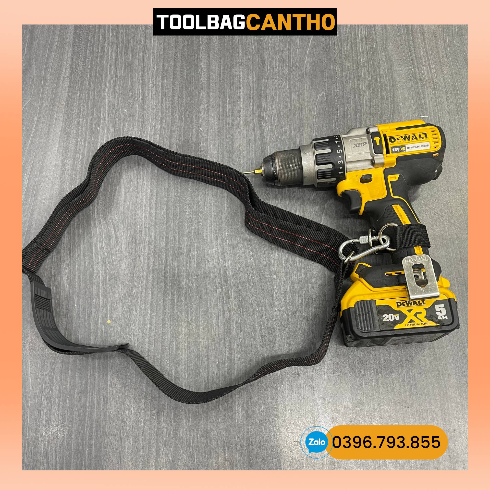 Dây đeo máy khoan làm việc trên cao ( 70k ) - Ảnh 2